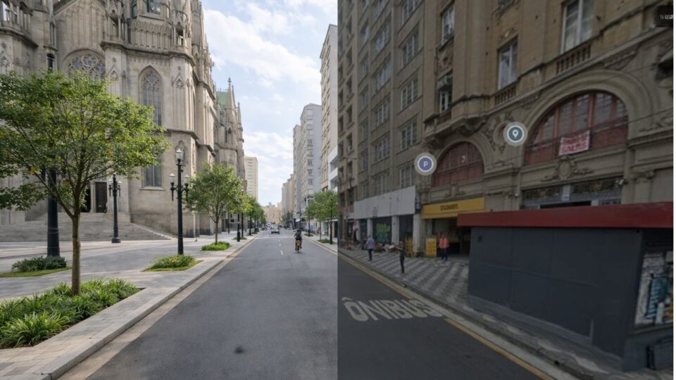 IA redesenha cidades brasileiras com soluções simples; veja antes e depois