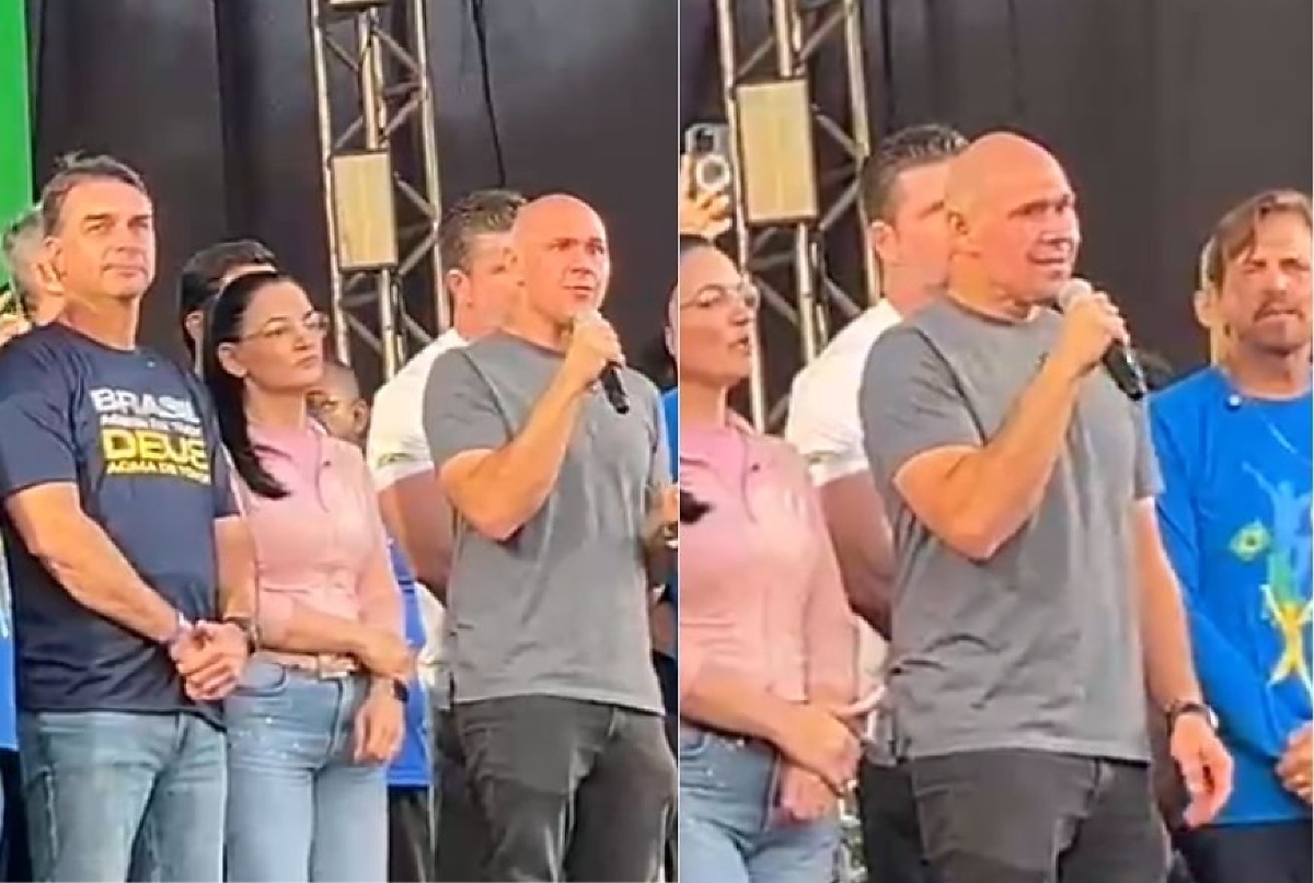 Com Flávio Bolsonaro na Marcha Para Jesus, Abilio pede que entreguem a chave do Brasil a Cristo; vídeo