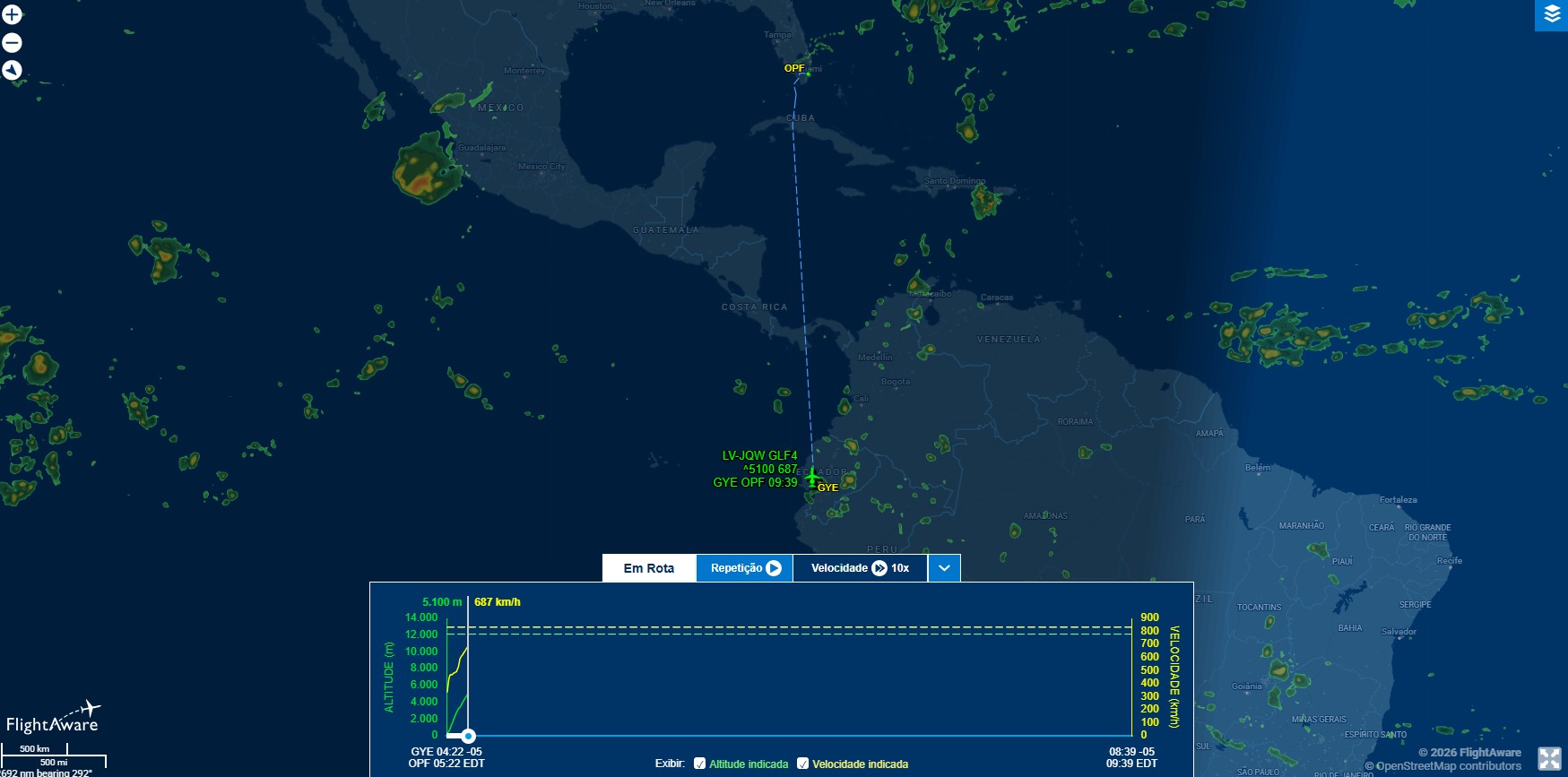 Voo de Flávio Bolsonaro entra no espaço aéreo dos EUA; VEJA rota